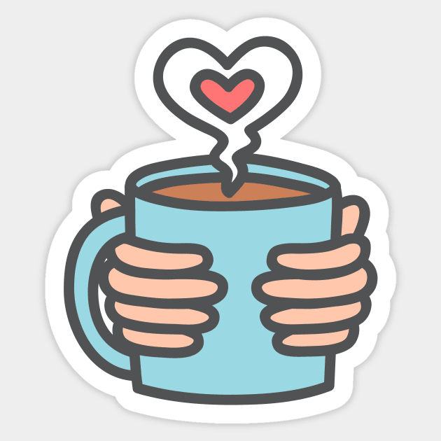 Coffee Lover <3 Sticker by Ashleigh Green Studios